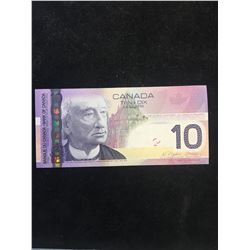 2005 BANK OF CANADA $10 RADAR NOTE!