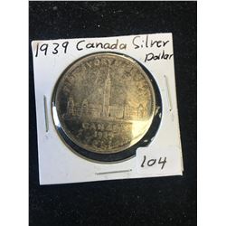 1939 CANADA SILVER DOLLAR!