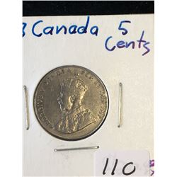 1923 CANADA 5 CENTS!
