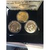Image 1 : HIGHLAND MINT LAST STARS OF THE MILLENNIUM 3 COIN SET! 24K GOLD OVERLAY