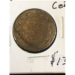 1918 CANADA LARGE CENT! HIGH GRADE!