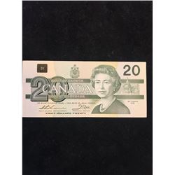 1991 BANK OF CANADA $20 RADAR NOTE!