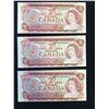 Image 1 : 1974 BANK OF CANADA $2 REPLACEMENT NOTES! 3 IN SEQUENCE!