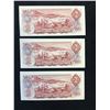 Image 2 : 1974 BANK OF CANADA $2 REPLACEMENT NOTES! 3 IN SEQUENCE!