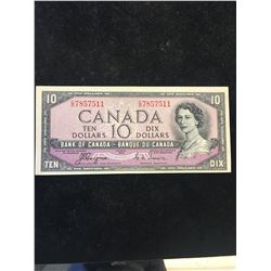 1954 BANK OF CANADA $10 DEVILS FACE NOTE!