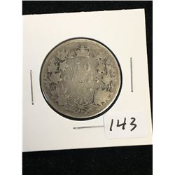 1872H CANADA 50 CENTS!