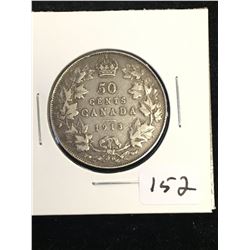 1913 CANADA 50 CENTS!