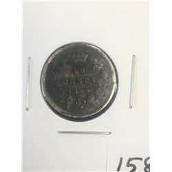 1899 (SM 9,s)CANADA 10 CENTS!