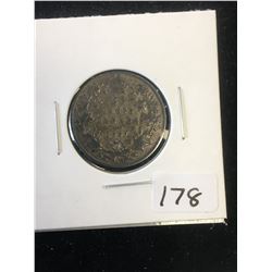 1907 CANADA 25 CENTS! TONED