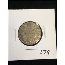 1909 (KEY DATE)CANADA 25 CENTS.