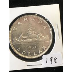 1951(SWL CANADA SILVER DOLLAR!