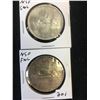 Image 1 : 1953(NSF,SWL & FWL) CANADA SILVER DOLLARS! LOT OF 2 COINS!
