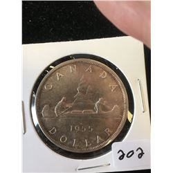1955 (ARNPRIOR) CANADA SILVER DOLLAR!