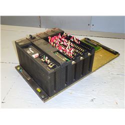 GE FANUC IC655CHS508A BASE UNIT/ 8 SLOT RACK W/ POWER SUPPLY, CPU AND INPUT MODULES *SEE PICS!!