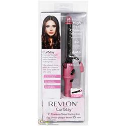 REVLON CURLSTAY 1" TITANIUM PLATED CURLING IRON