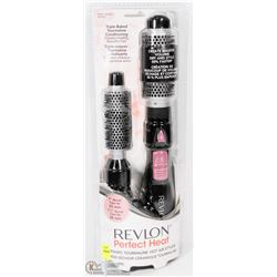 REVLON PERFECT HEAT 1" AND 1 1/2" BARREL CERAMIC