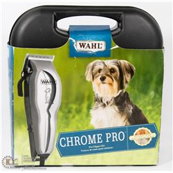 WAHL CHROME PRO PET CLIPPER KIT IN CASE