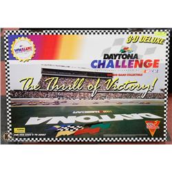 LARGE DAYTONA CHALLENGE 3D DELUXE RACE CAR SET .