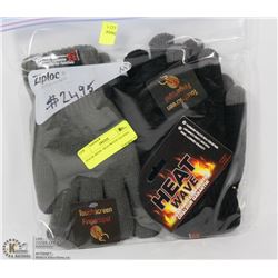 2PACK MENS  HEATWAVE GLOVES