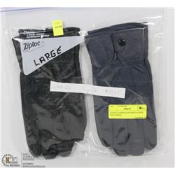 2 PACK LADIES LEATHER GLOVES SIZE LARGE