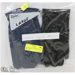 2 PACK LADIES LEATHER GLOVES SIZE LARGE