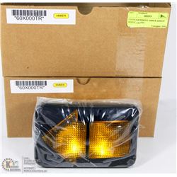 2 NEW EQUIPMENT AMBER ARROW SIGNAL LIGHTS