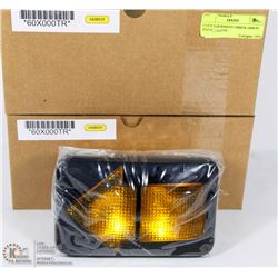 2 NEW EQUIPMENT AMBER ARROW SIGNAL LIGHTS