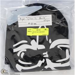 3PK GLOW IN THE DARK KIDS TOQUES.