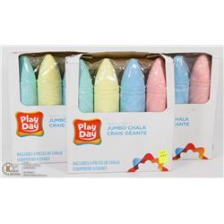 LOT OF THREE PLAY DAY JUMBO CHALK SETS