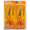 Image 1 : LOT OF TWO FISKARS 8" GENERAL USE SCISSORS