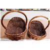 Image 1 : TWO LARGE WICKER BASKETS