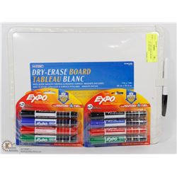 NEW 11"X14" DRY-ERASE BOARD SOLD WITH TWO NEW