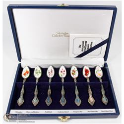 SEVEN PIECE AUSTRALIAN SILVER PLATED SPOON