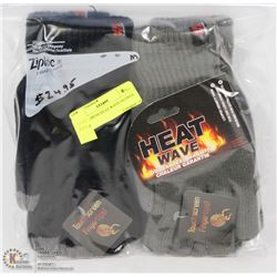 2 PACK MENS HEAT WAVE GLOVES.