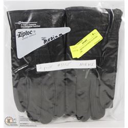 2 PACK MENS LEATHER GLOVERS MEDIUM