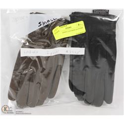 2 PACK LADIES LEATHER GLOVERS SMALL.