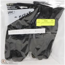 2 PACK LADIES LEATHER GLOVERS MEDIUM.