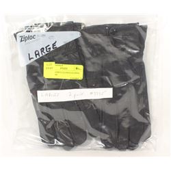 2 PACK LADIES LEATHER GLOVES SIZE LARGE