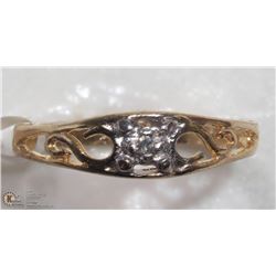 25) 10KT GOLD BABY RING WITH DIAMOND