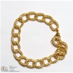 49) HIGH FASHION CRYSTAL BRACELET IN TWO ROWS