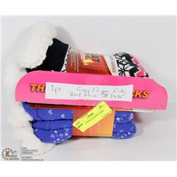 2 PACK LADIES SLIPPER SOCKS.