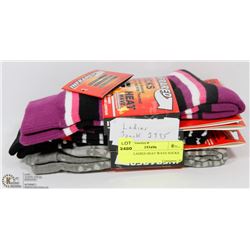 3 PACK LADIES HEAT WAVE SOCKS.