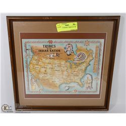 GALLERY FRAMED "TRIBES OF THE INDIAN