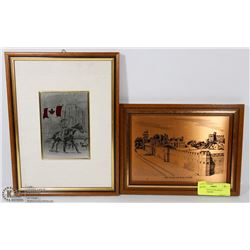SET OF 2 VINTAGE PLAQUES - CANADIAN RCMP