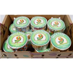 FLAT OF ASSORTED PATTERN DUCK TAPE