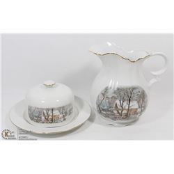 AVON PITCHER & BUTTER DISH, REPRESENTATIVE AWARD