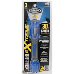 POLICE SECURITY 210 LUMENS 3 MODE FLASHLIGHT