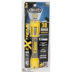 POLICE SECURITY 210 LUMENS 3 MODE FLASHLIGHT