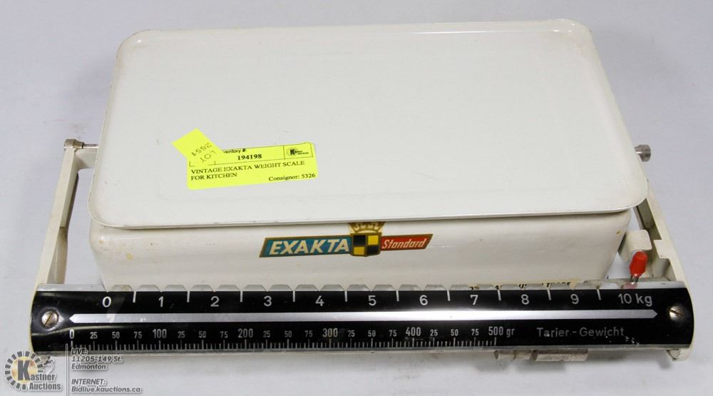 Exacta Scale VINTAGE EXAKTA WEIGHT SCALE FOR KITCHEN