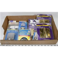 HOME HARDWARE & ACCESSORIES: INCL 5 BRASS HINGES